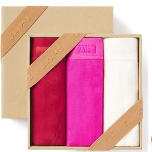 SKIMS COTTON RIB BOXER PACK Color -Brick Multi